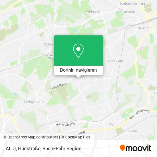 ALDI, Huestraße Karte