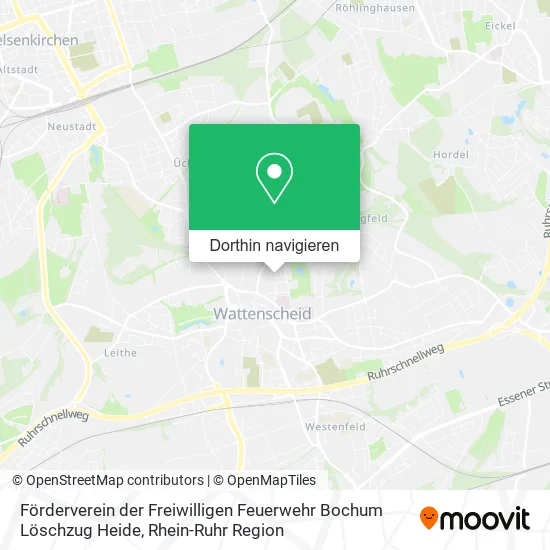 Förderverein der Freiwilligen Feuerwehr Bochum Löschzug Heide Karte