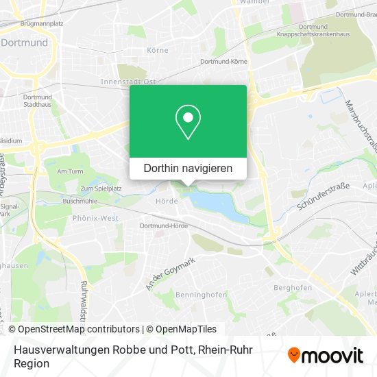 Hausverwaltungen Robbe und Pott Karte