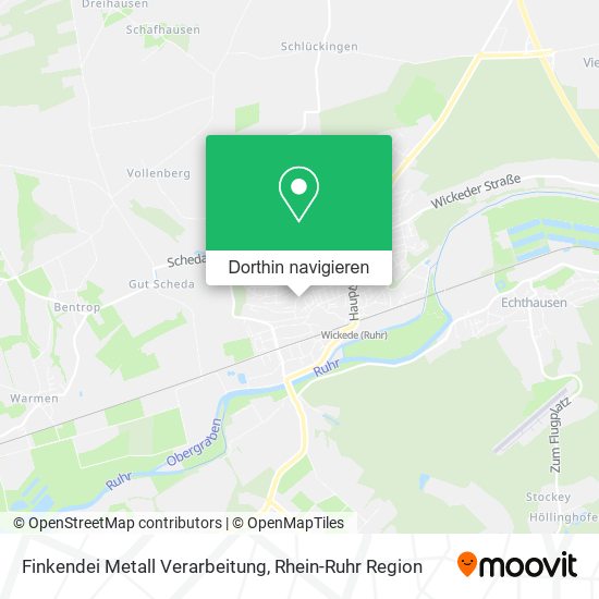 Finkendei Metall Verarbeitung Karte