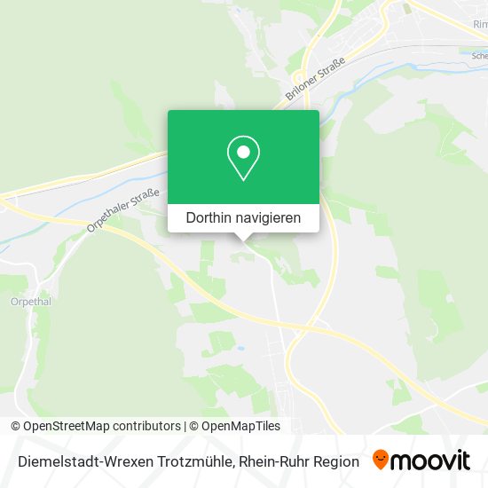 Diemelstadt-Wrexen Trotzmühle Karte