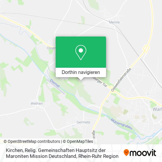 Kirchen, Relig. Gemeinschaften Hauptsitz der Maroniten Mission Deutschland Karte