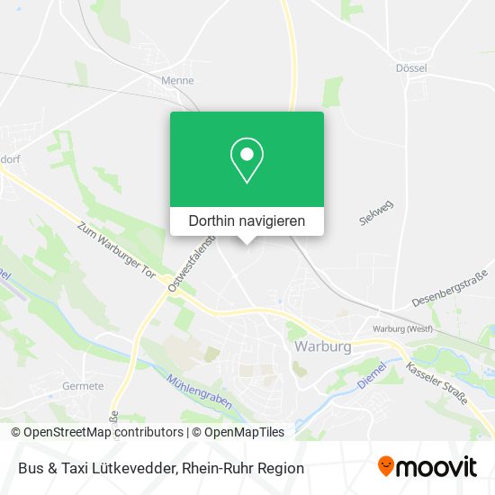 Bus & Taxi Lütkevedder Karte