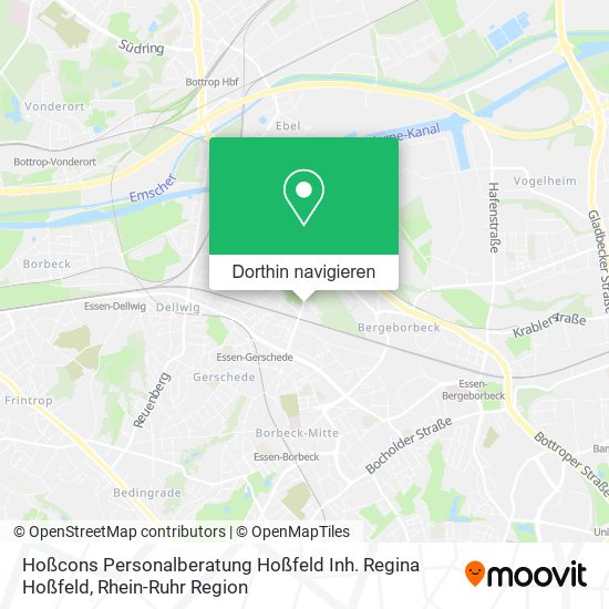 Hoßcons Personalberatung Hoßfeld Inh. Regina Hoßfeld Karte