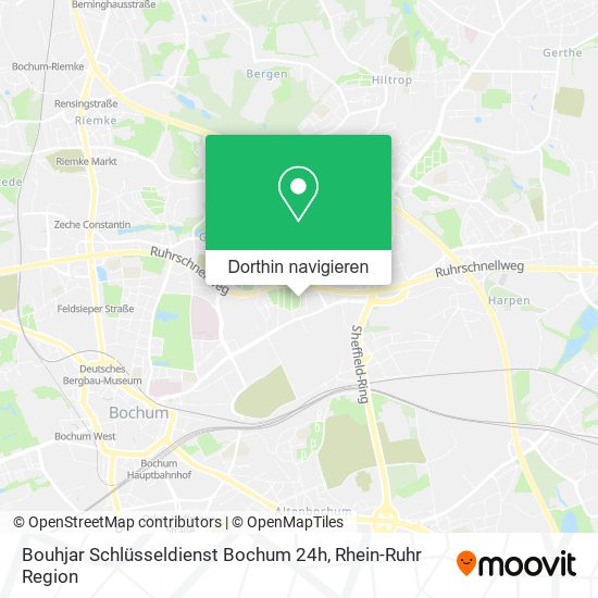 Bouhjar Schlüsseldienst Bochum 24h Karte