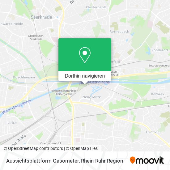 Aussichtsplattform Gasometer Karte
