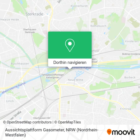 Aussichtsplattform Gasometer Karte