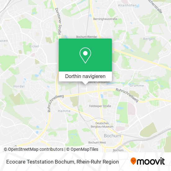 Ecocare Teststation Bochum Karte