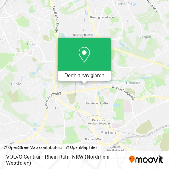 VOLVO Centrum Rhein Ruhr Karte