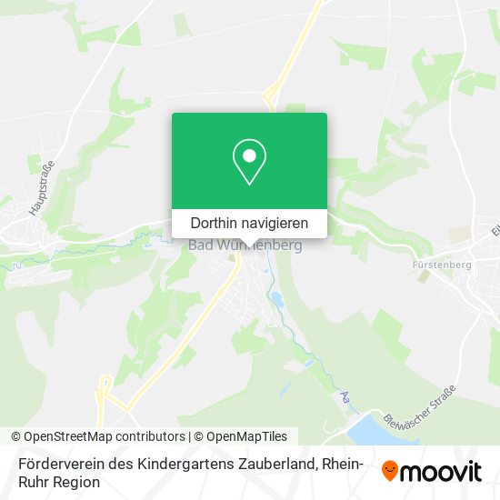 Förderverein des Kindergartens Zauberland Karte