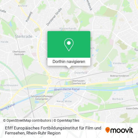 Efiff Europäisches Fortbildungsinstitut für Film und Fernsehen Karte