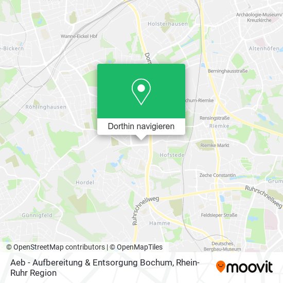 Aeb - Aufbereitung & Entsorgung Bochum Karte