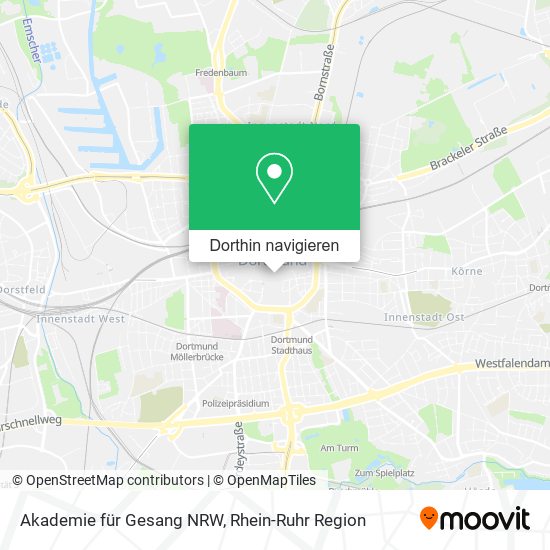 Akademie für Gesang NRW Karte