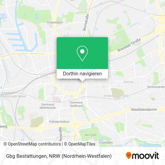 Gbg Bestattungen Karte