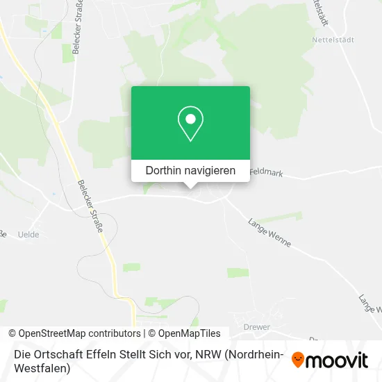 Die Ortschaft Effeln Stellt Sich vor Karte