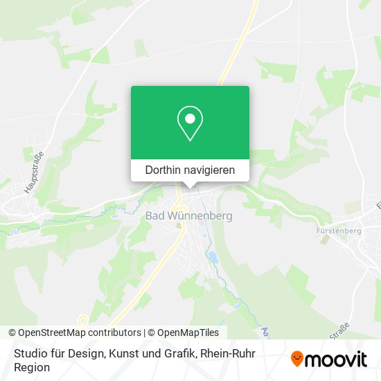 Studio für Design, Kunst und Grafik Karte