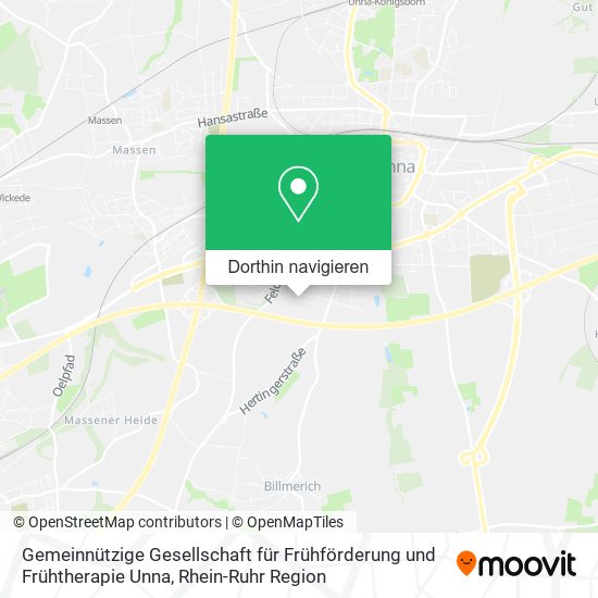 Gemeinnützige Gesellschaft für Frühförderung und Frühtherapie Unna Karte