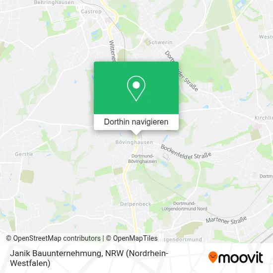 Janik Bauunternehmung Karte