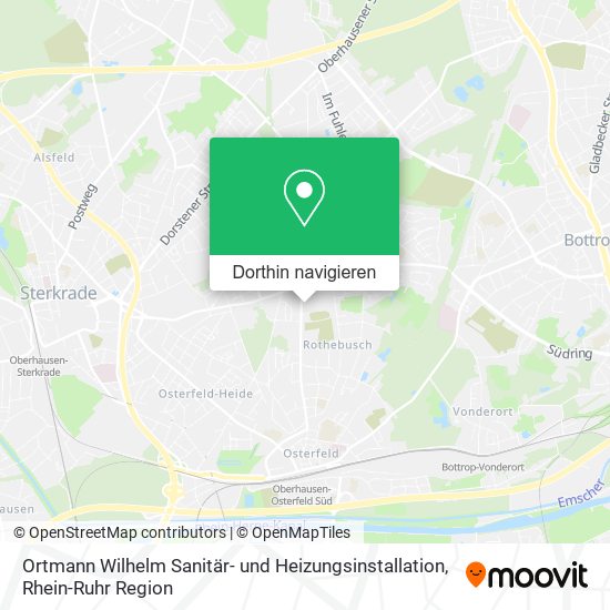 Ortmann Wilhelm Sanitär- und Heizungsinstallation Karte
