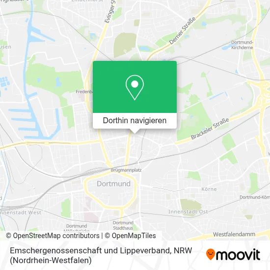 Emschergenossenschaft und Lippeverband Karte