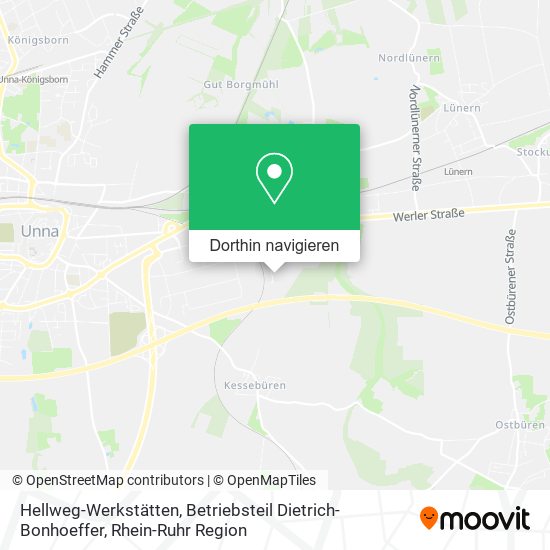 Hellweg-Werkstätten, Betriebsteil Dietrich-Bonhoeffer Karte
