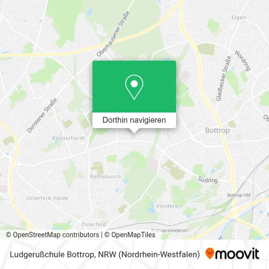 Ludgerußchule Bottrop Karte