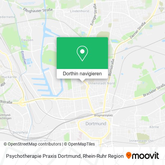 Psychotherapie Praxis Dortmund Karte