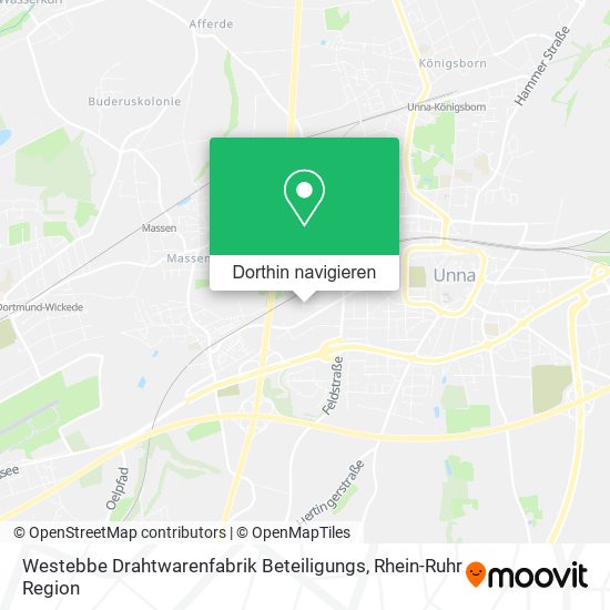 Westebbe Drahtwarenfabrik Beteiligungs Karte