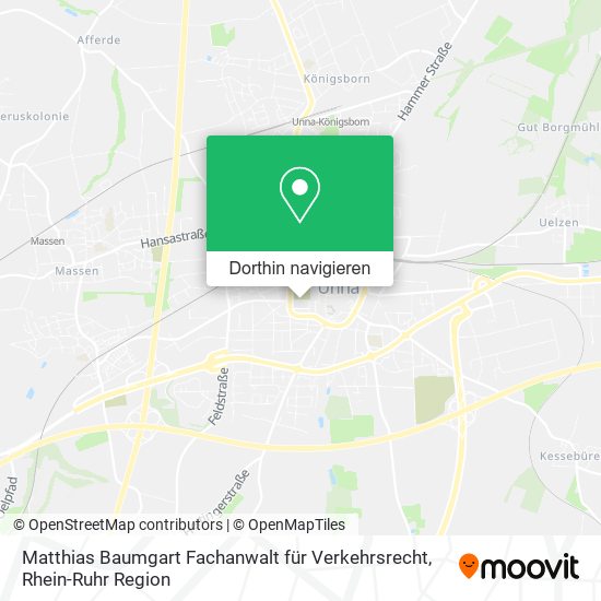 Matthias Baumgart Fachanwalt für Verkehrsrecht Karte