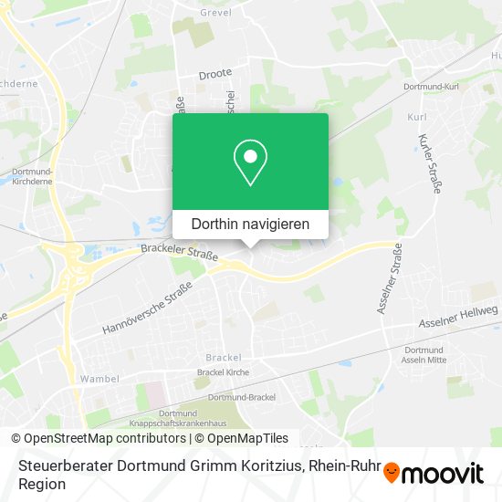Steuerberater Dortmund Grimm Koritzius Karte