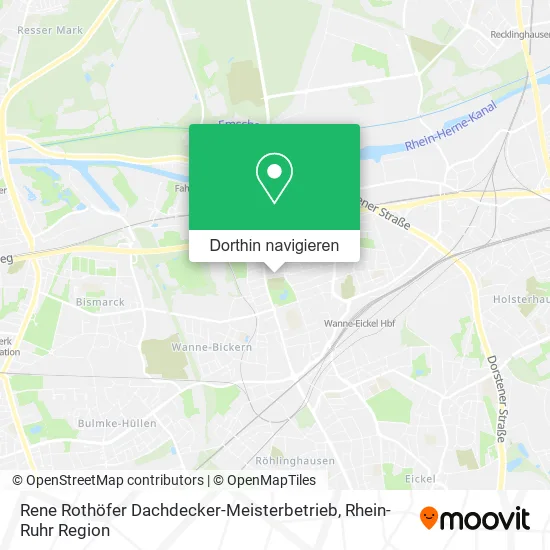 Rene Rothöfer Dachdecker-Meisterbetrieb Karte