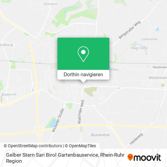 Gelber Stern Sari Birol Gartenbauservice Karte