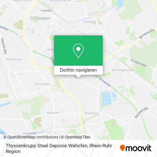 Thyssenkrupp Steel Deponie Wehofen Karte