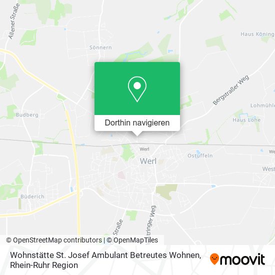 Wohnstätte St. Josef Ambulant Betreutes Wohnen Karte