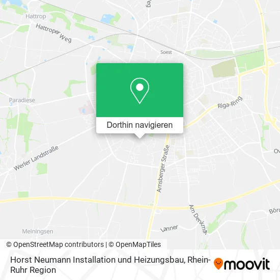 Horst Neumann Installation und Heizungsbau Karte