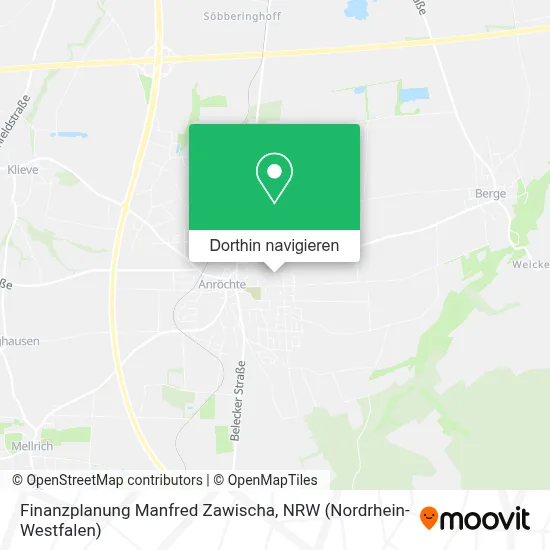 Finanzplanung Manfred Zawischa Karte