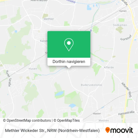 Methler Wickeder Str. Karte