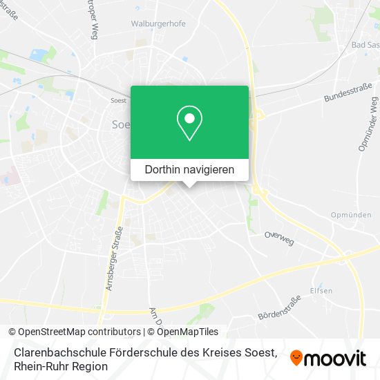 Clarenbachschule Förderschule des Kreises Soest Karte