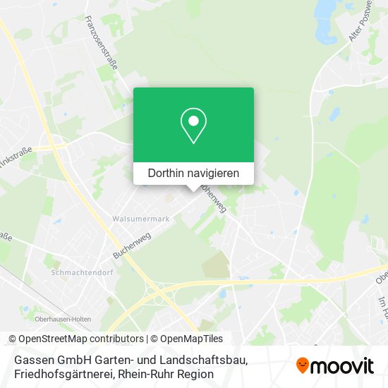 Gassen GmbH Garten- und Landschaftsbau, Friedhofsgärtnerei Karte