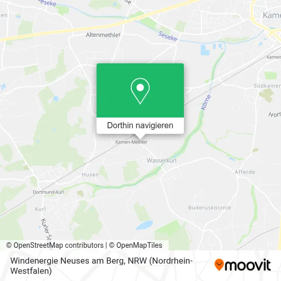 Windenergie Neuses am Berg Karte