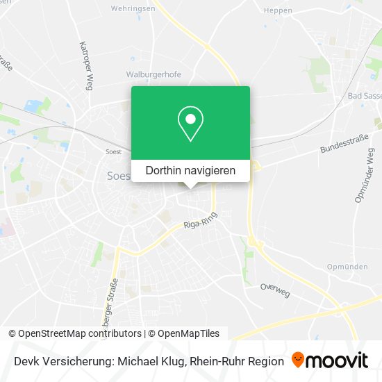 Devk Versicherung: Michael Klug Karte