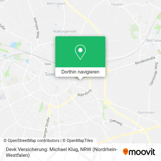 Devk Versicherung: Michael Klug Karte
