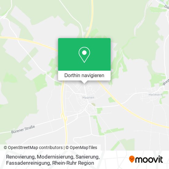 Renovierung, Modernisierung, Sanierung, Fassadenreinigung Karte