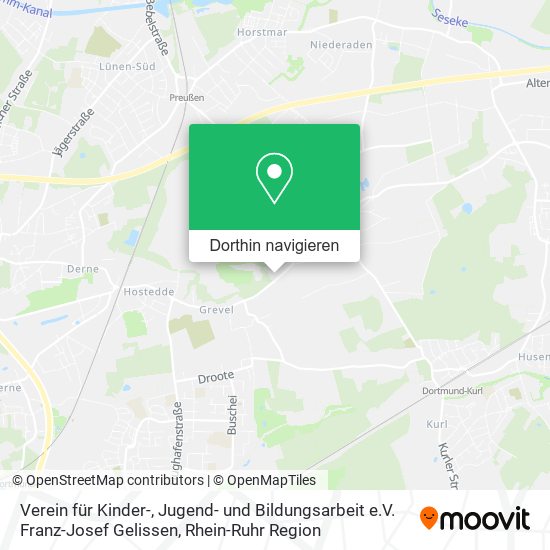 Verein für Kinder-, Jugend- und Bildungsarbeit e.V. Franz-Josef Gelissen Karte