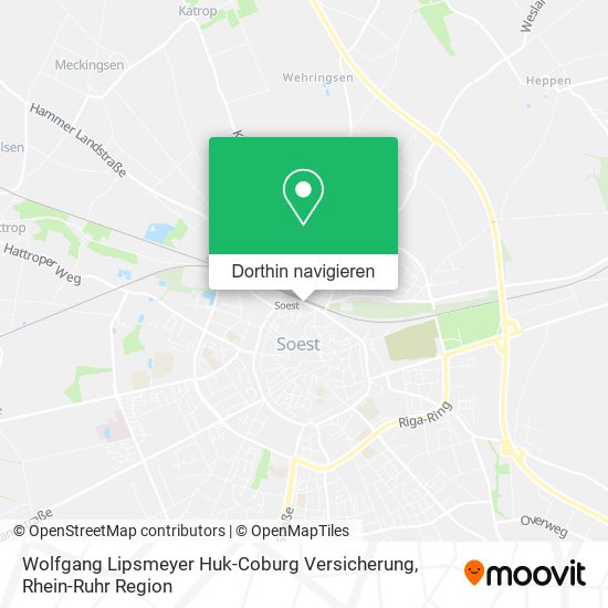 Wolfgang Lipsmeyer Huk-Coburg Versicherung Karte