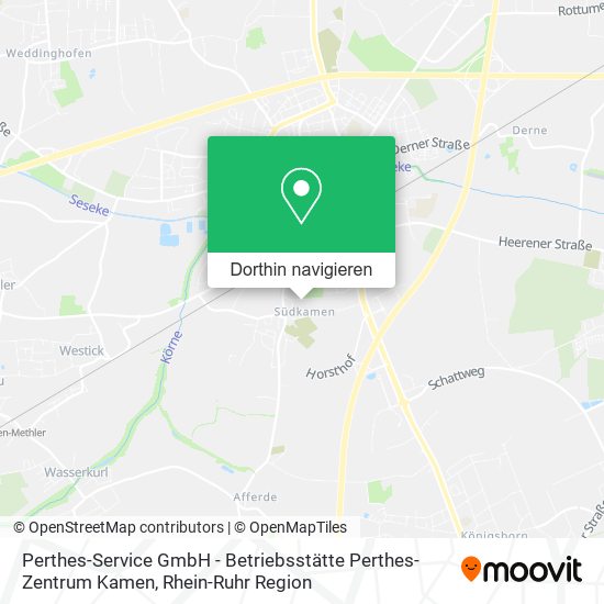 Perthes-Service GmbH - Betriebsstätte Perthes-Zentrum Kamen Karte