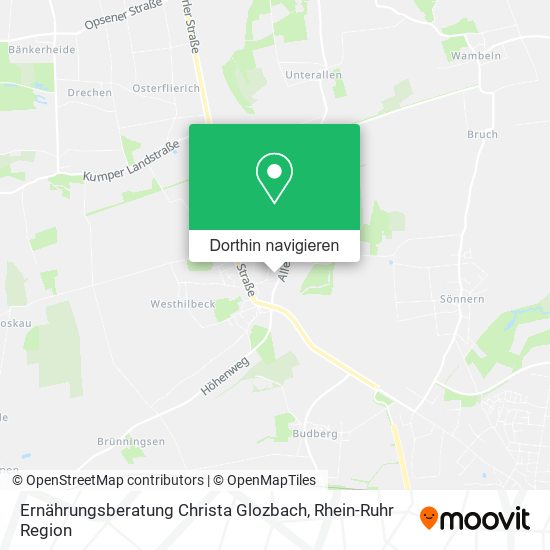 Ernährungsberatung Christa Glozbach Karte