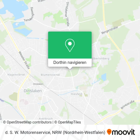 d. S. W. Motorenservice Karte