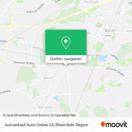 Autoankauf Auto-Online-24 Karte