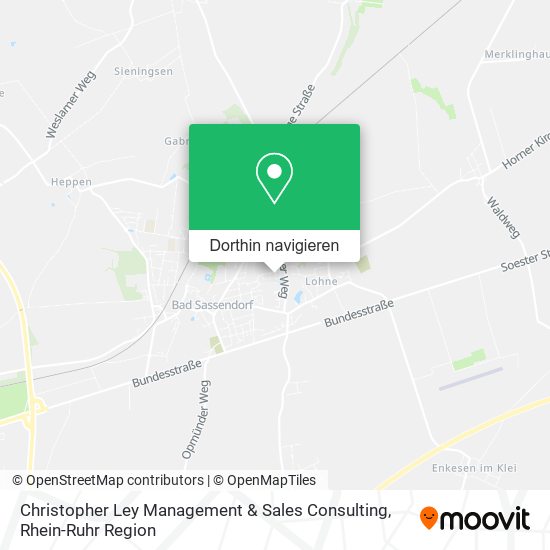 Christopher Ley Management & Sales Consulting Karte